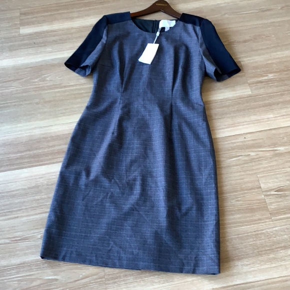 Hugo boss made in Portugal size 8 textured short sleeve crew neck sheath dress - Picture 9 of 17